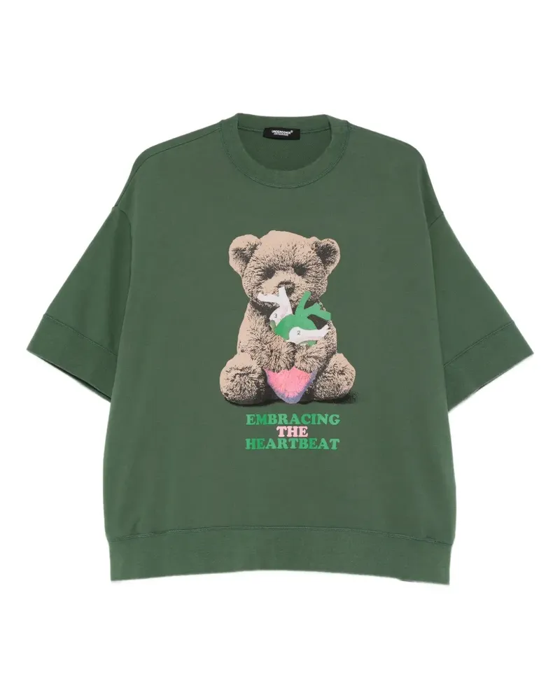 Undercover Sweatshirt mit grafischem Print - Grün Grün