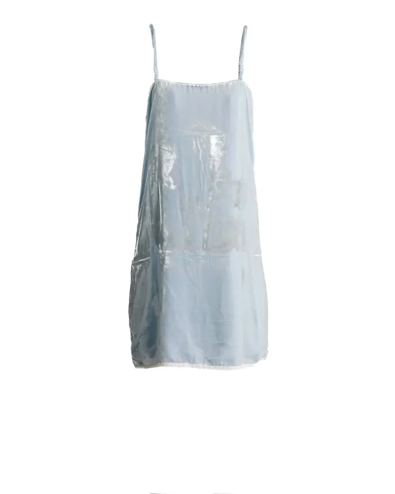 Prada velvet-effect sleeveless mini dress - Blau Blau
