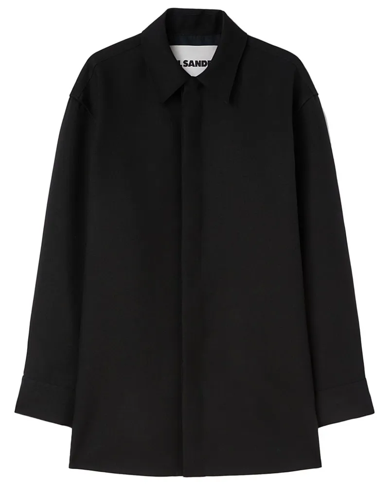 Jil Sander Klassische Hemdjacke - Schwarz Schwarz