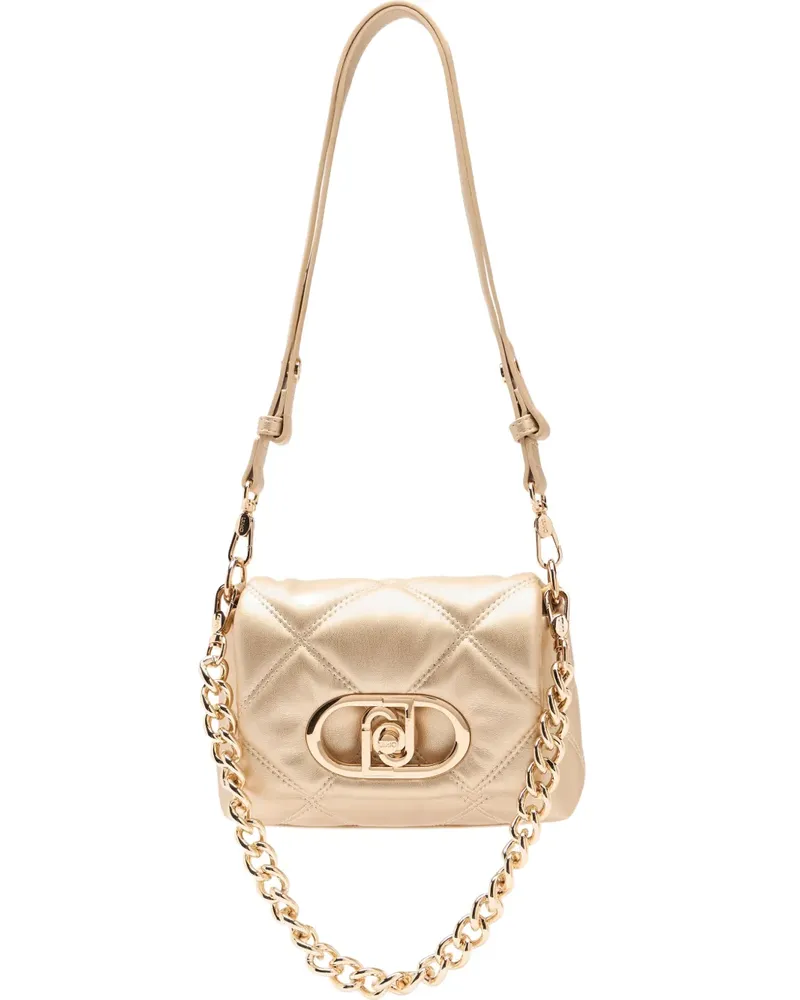 Liu Jo quilted monogram satchel - Gold Gold