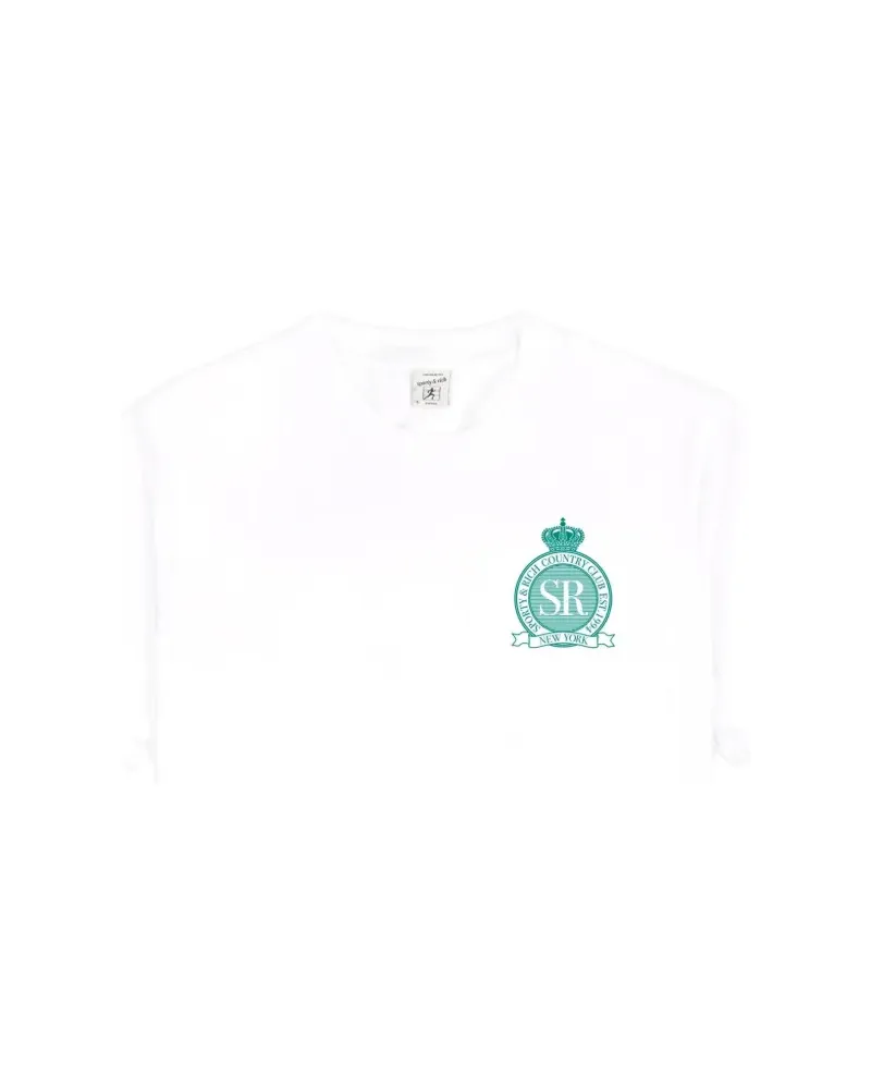 SPORTY & RICH Royal Club T-Shirt - Weiß Weiß