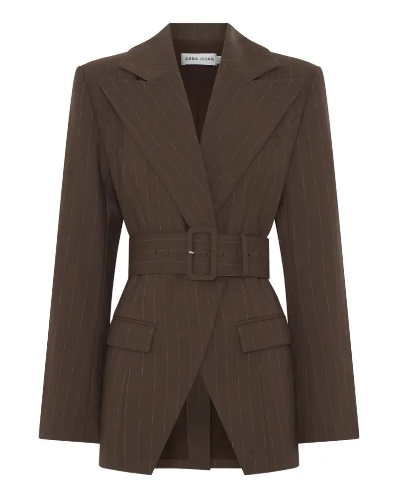 Anna Quan Colin Blazer mit Nadelstreifen - Braun Braun