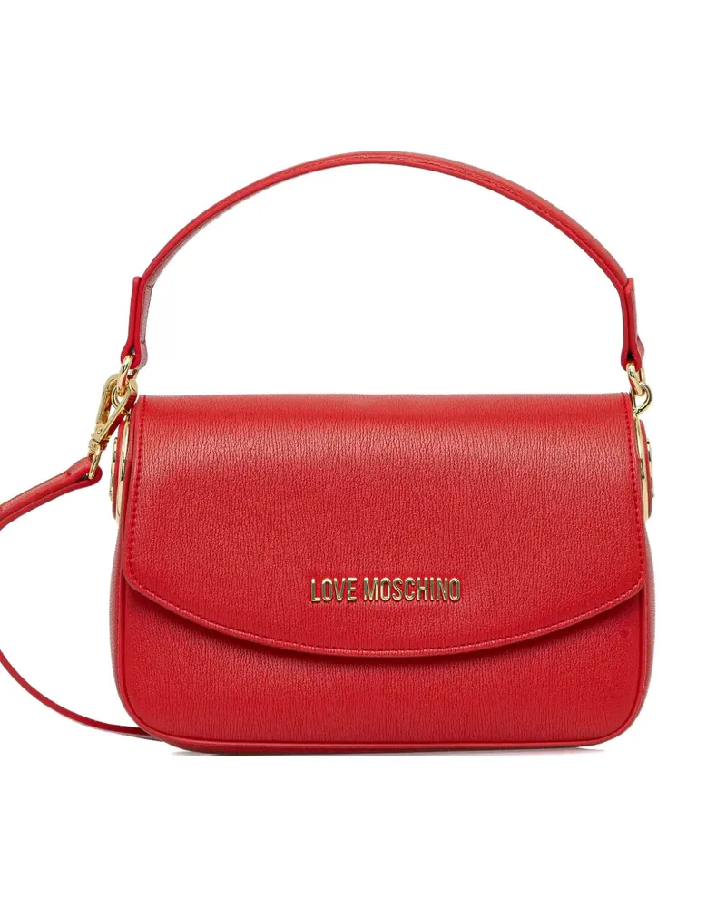 Moschino logo-charm cross-body bag - Rot Rot