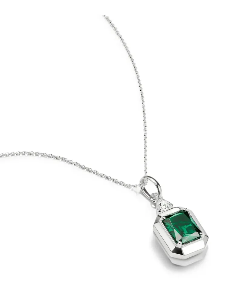 Thomas Sabo Elyndra Halskette mit achteckigem Anhänger - Silber Silber