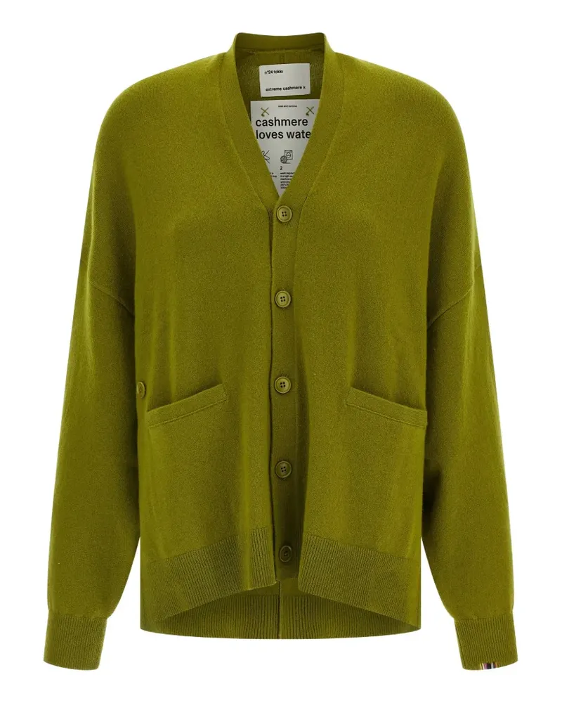 extreme cashmere nº24 Tokio V-neck cardigan - Grün Grün