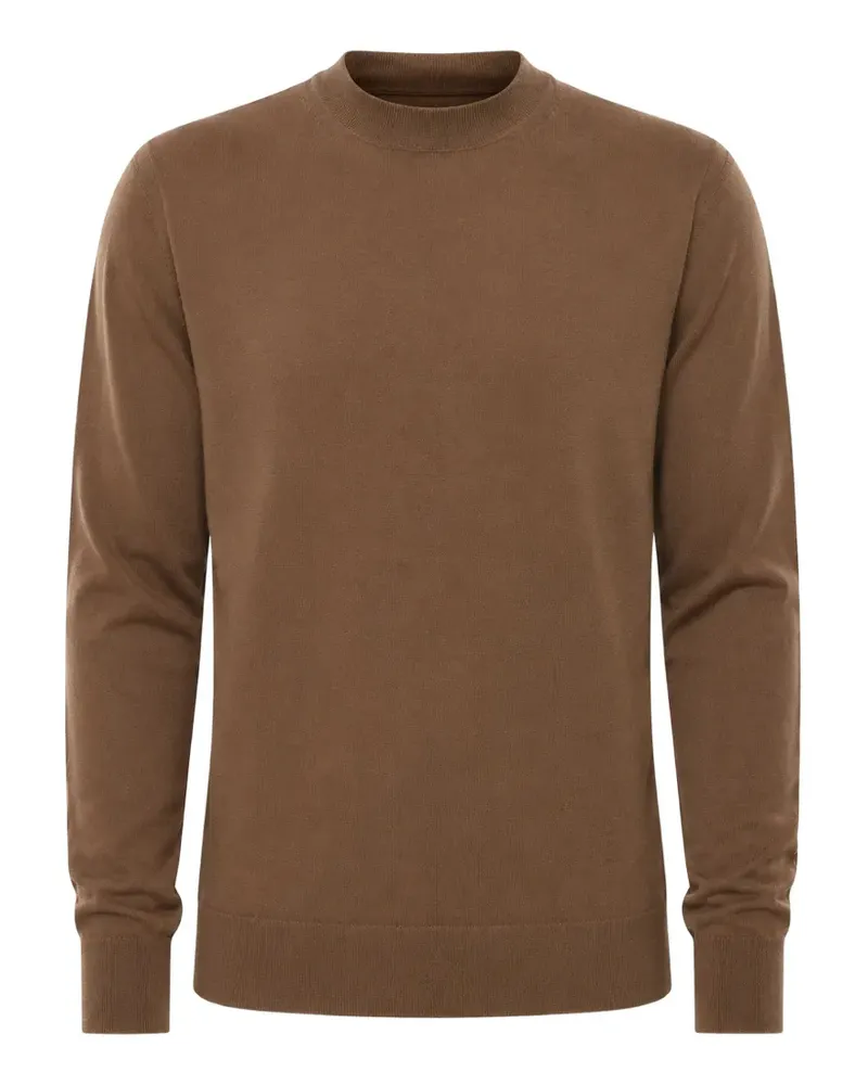 Paolo Pecora Milano Pullover mit Rundhalsausschnitt - Braun Braun