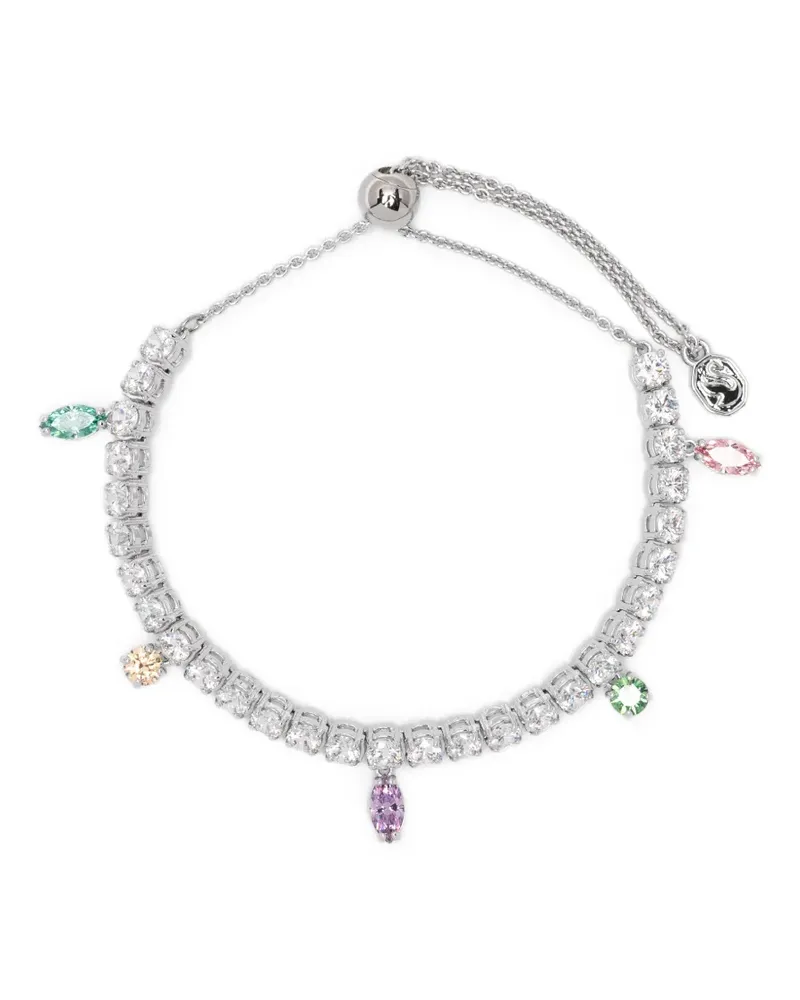 Swarovski Verstellbares Tennis Kettenarmband - Silber Silber