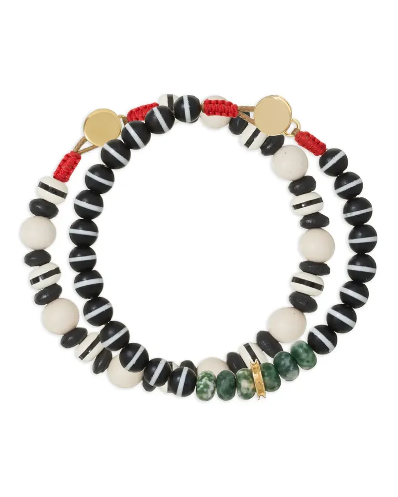 Roxanne Assoulin Salt & Pepper Perlenarmbänder - Weiß Weiß