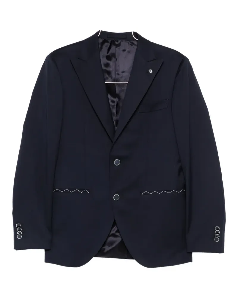 Luigi Bianchi Mantova single-breasted suit (set of three) - Blau Blau