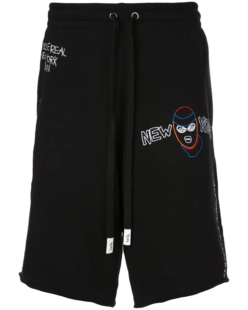 Haculla Psycho' Joggingshorts - Schwarz Schwarz
