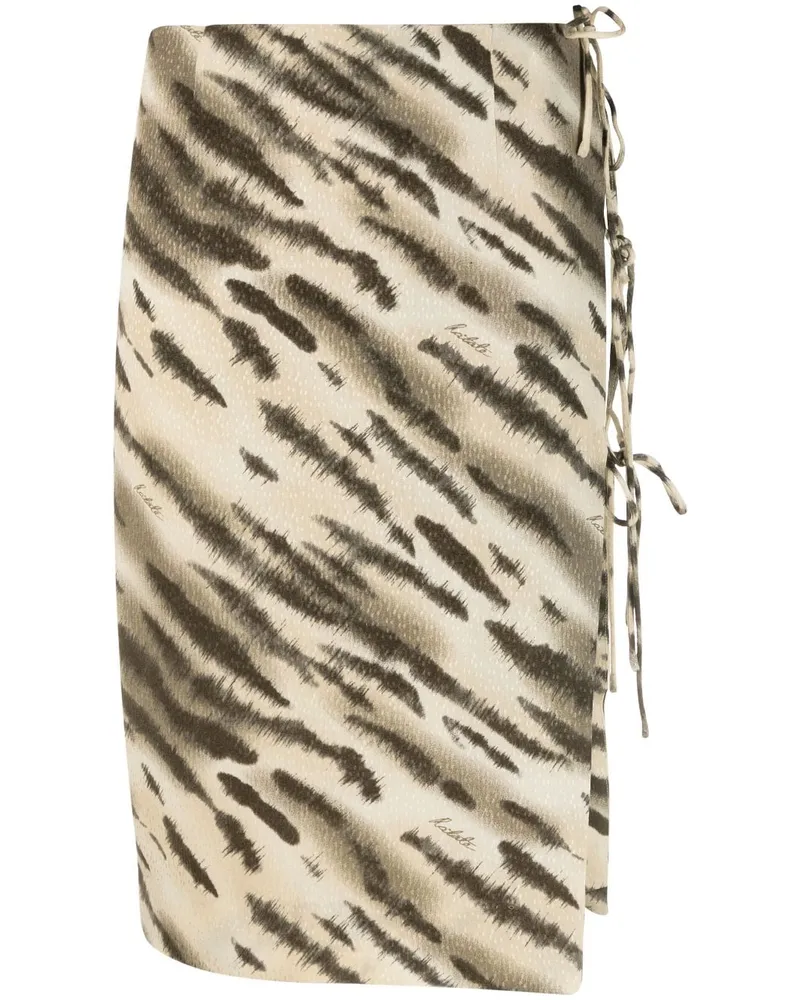 ROTATE Birger Christensen Rock mit Print - Braun Braun
