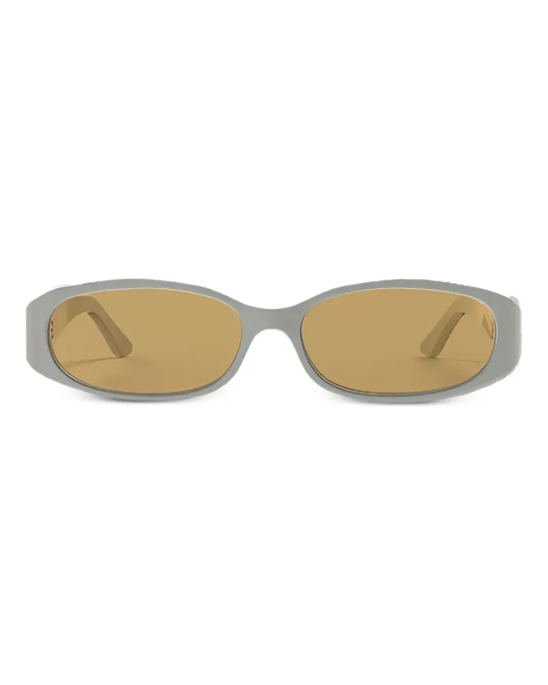 ROTATE Birger Christensen rectangular oval-frame sunglasses - Weiß Weiß