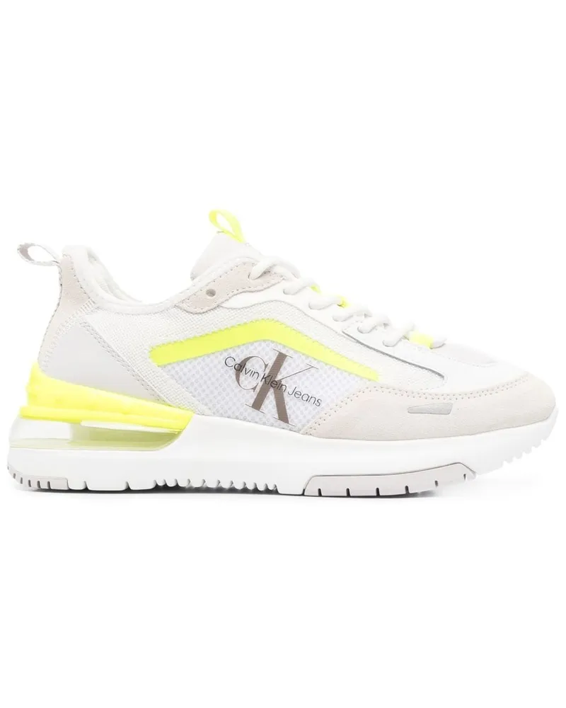Calvin Klein Sneakers mit Logo-Print - Weiß Weiß