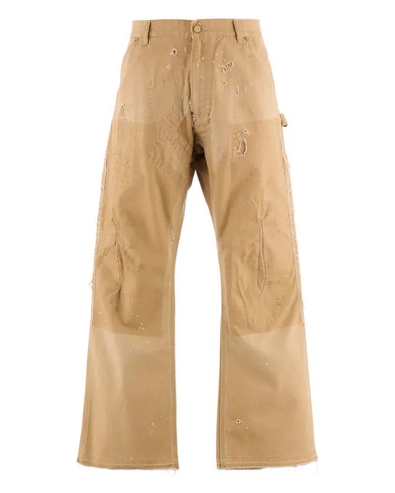 SAINT MXXXXXX Hose in Distressed-Optik - Nude Nude