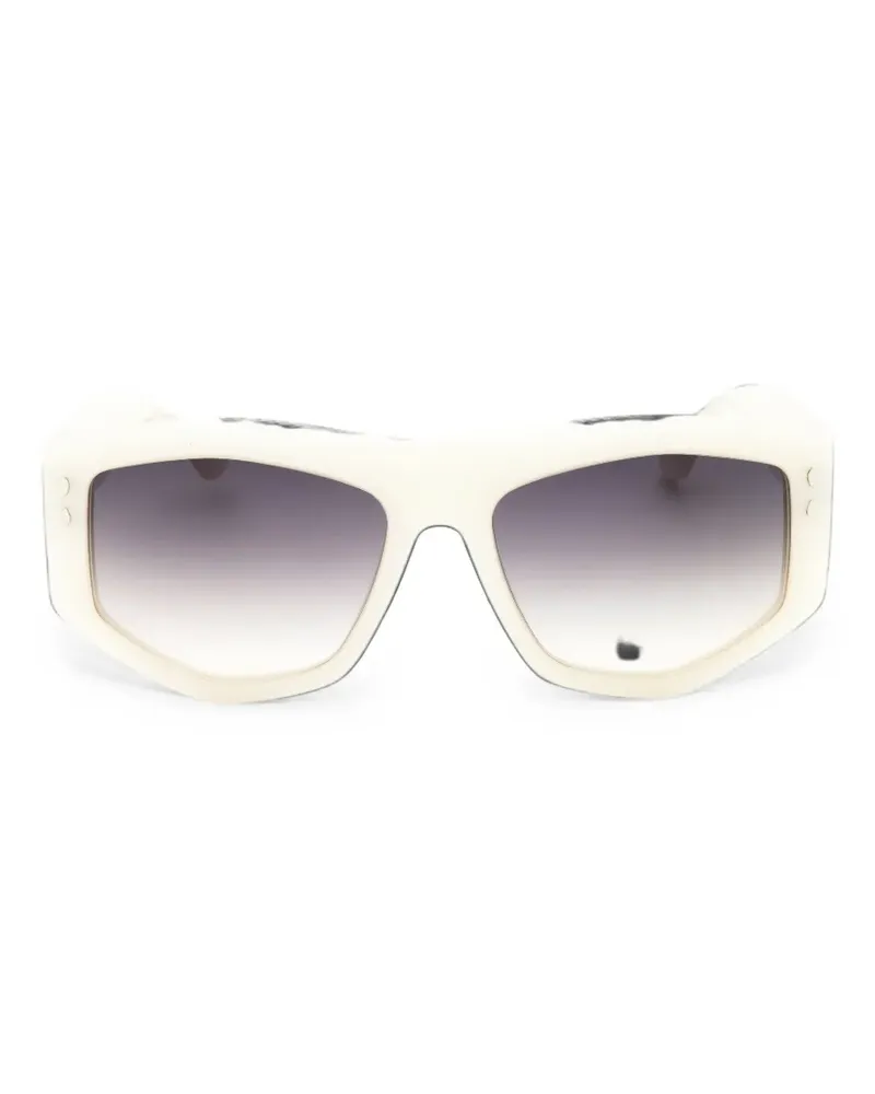 Isabel Marant Sonnenbrille mit geometrischem Gestell - Nude Nude
