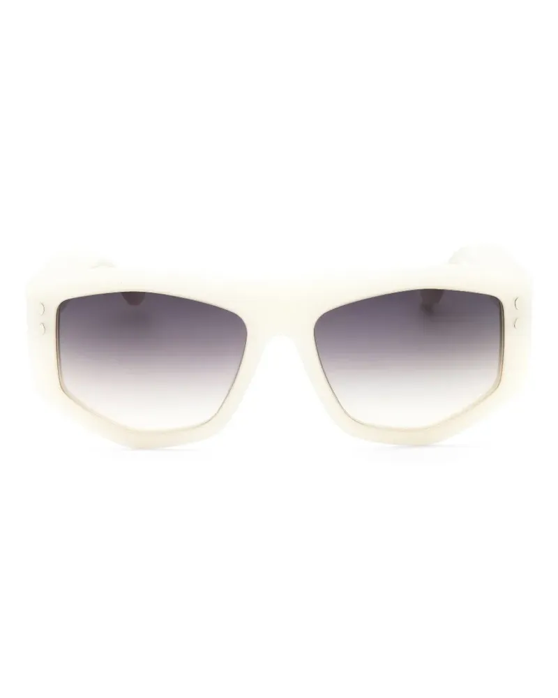 Isabel Marant Sonnenbrille mit geometrischem Gestell - Nude Nude