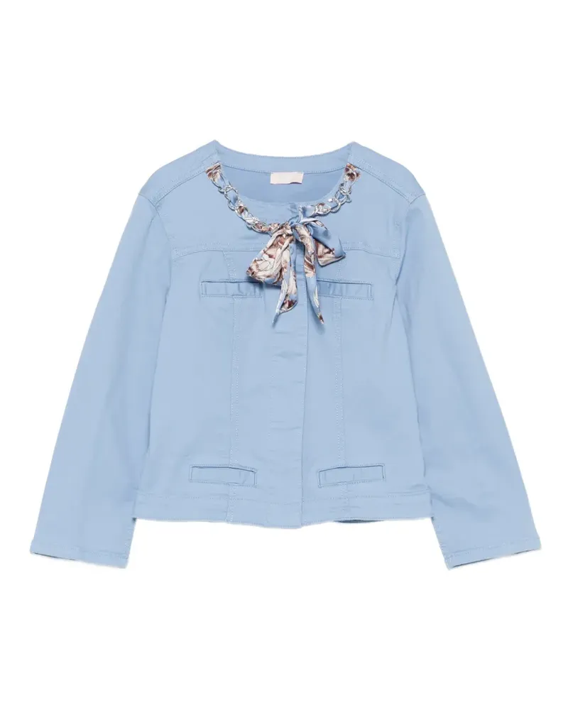 Liu Jo floral chain jacket - Blau Blau