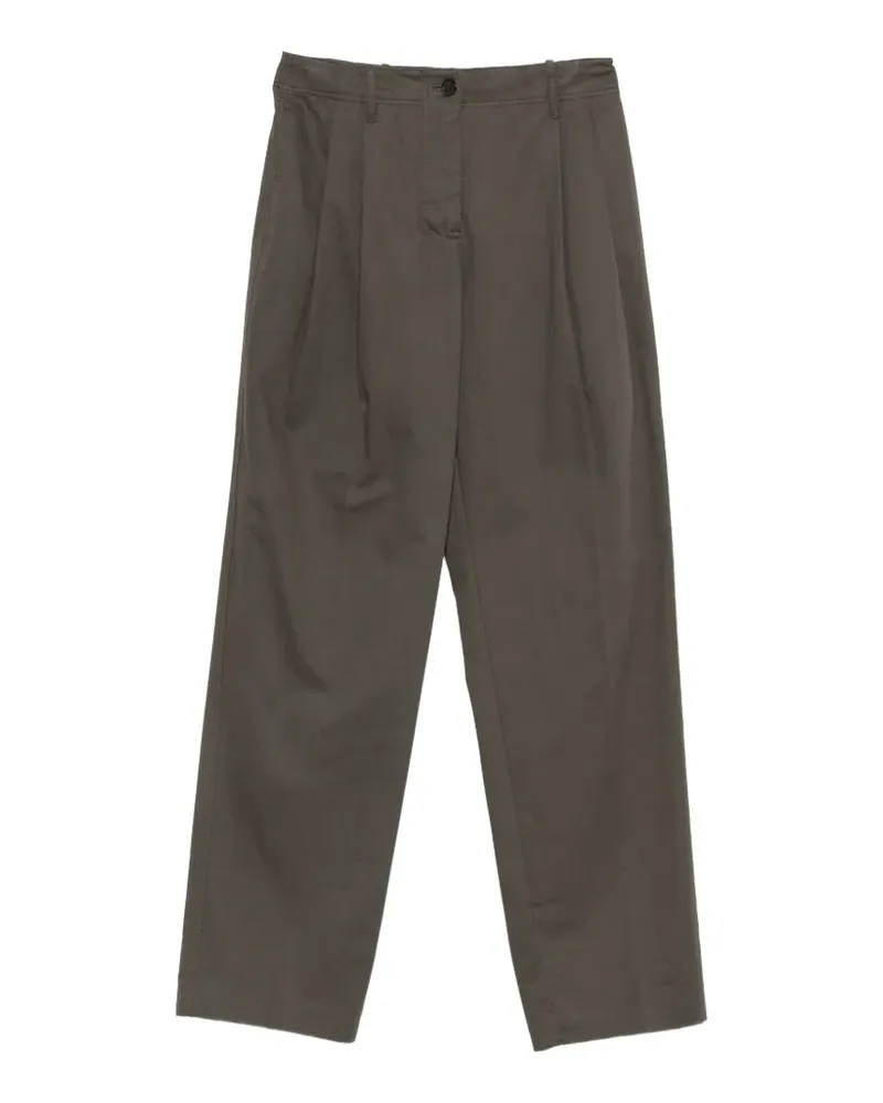 Semicouture Sofia pleated-detail trousers - Grün Grün