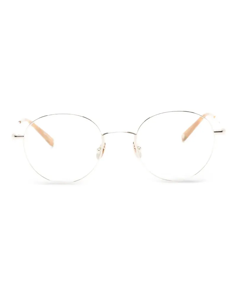 Garrett Leight Cloy II Brille mit rundem Gestell - Gold Gold