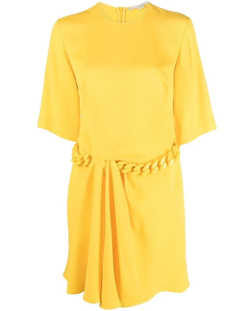 Stella McCartney Minikleid mit Kettendetail - Gelb Gelb