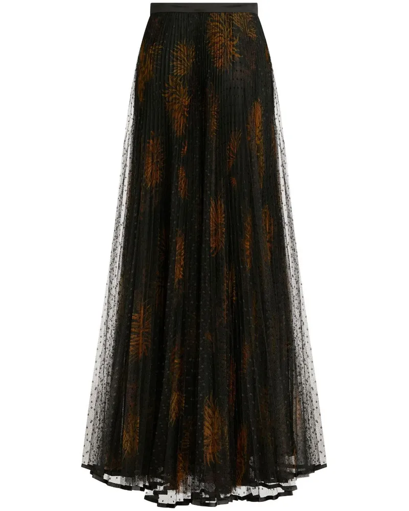 Etro Kleid mit Print Schwarz