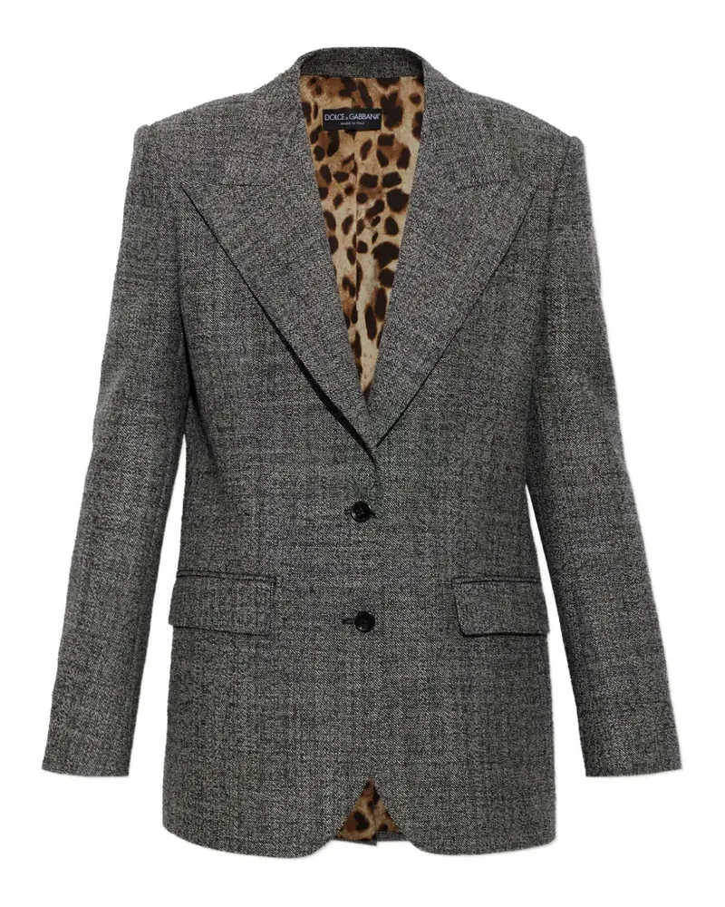 Dolce & Gabbana single-breasted wool blazer - Grau Grau