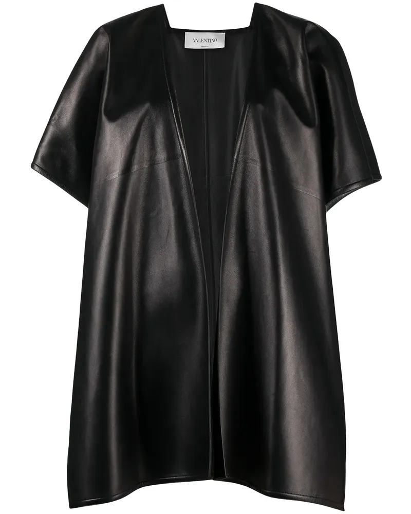 Valentino Garavani Cape mit kurzen Ärmeln - Schwarz Schwarz