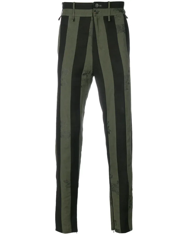 Damir Doma Gestreifte Hose - Grün Grün