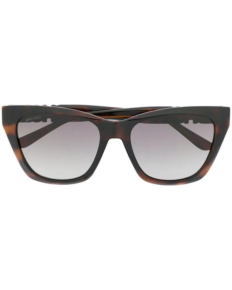 Jimmy Choo Rikki' Cat-Eye-Sonnenbrille - Braun Braun