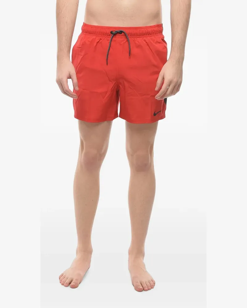 Nike Badeshorts mit Logo-Print - Rot Rot