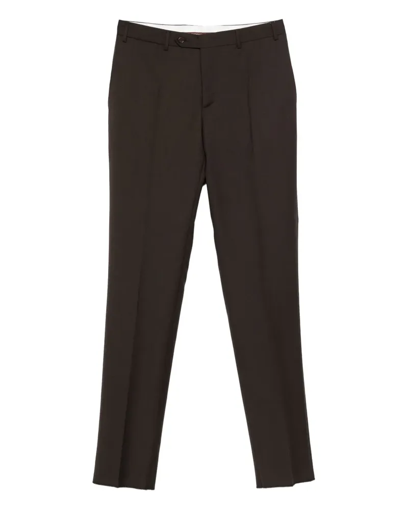Canali Klassische Hose - Braun Braun