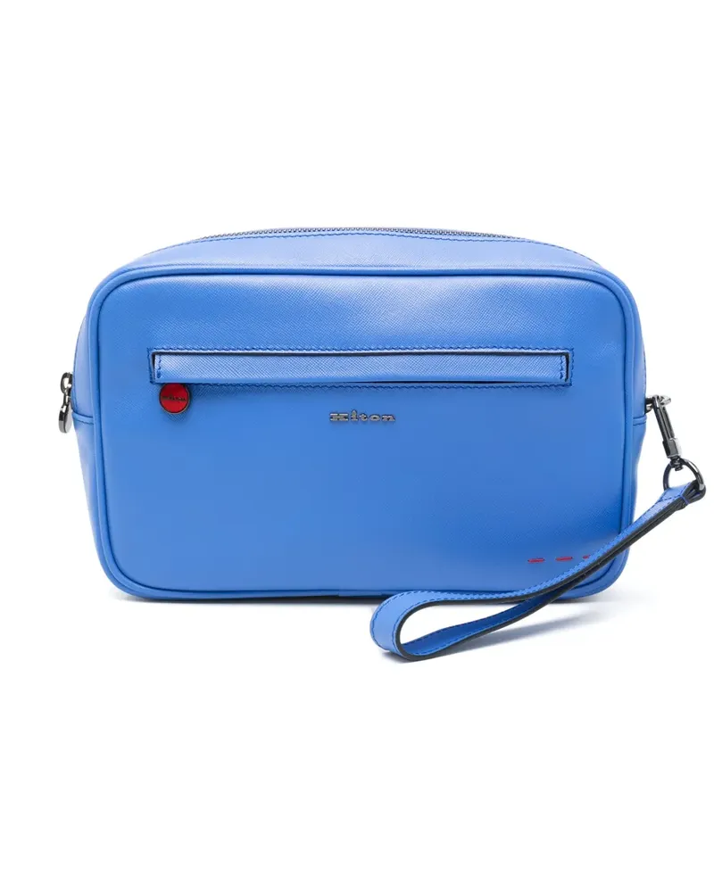 Kiton Klassische Clutch - Blau Blau