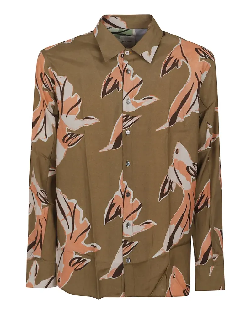 Paul Smith Hemd mit Print - Grün Grün