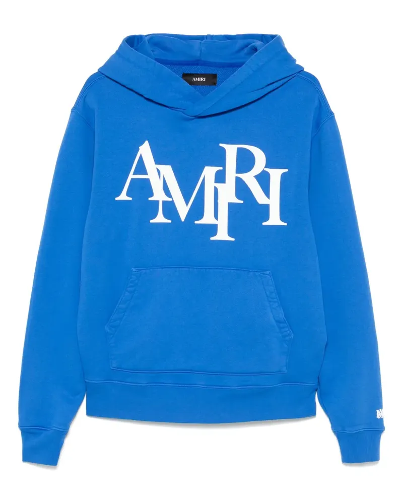 Amiri Staggered Hoodie - Blau Blau