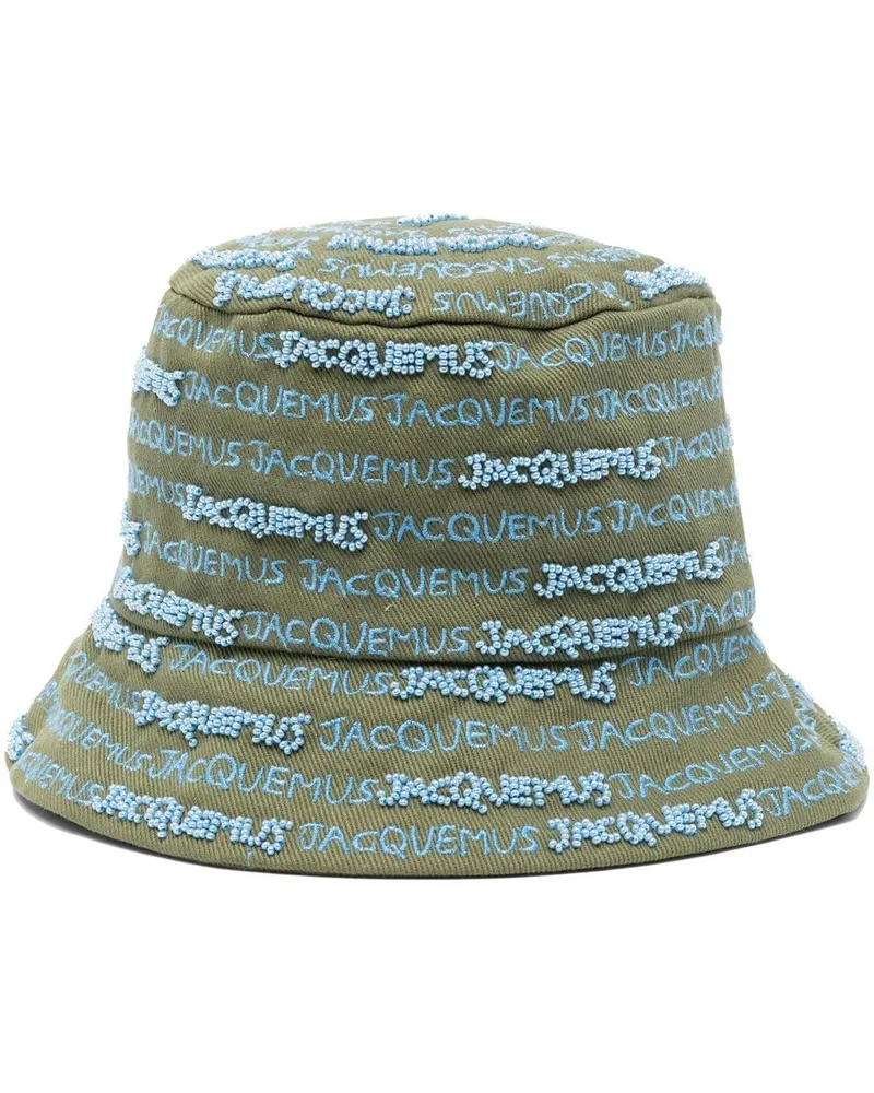 Jacquemus Fischerhut mit Logo-Stickerei - Grün Grün
