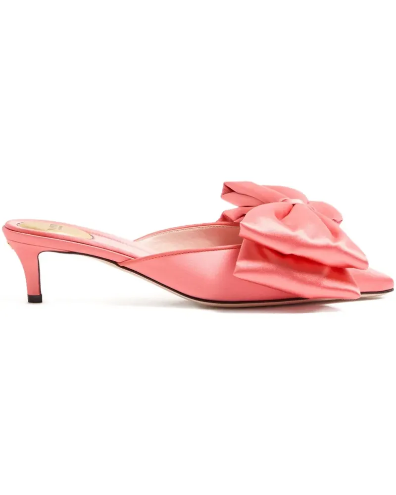 Valentino Garavani Yolande Mules mit Schleife 45mm - Rosa Rosa