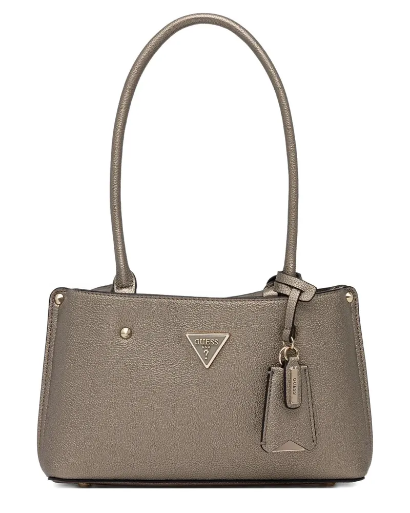 Guess Meridian Tote Bag mit Triangel-Logo - Grau Grau