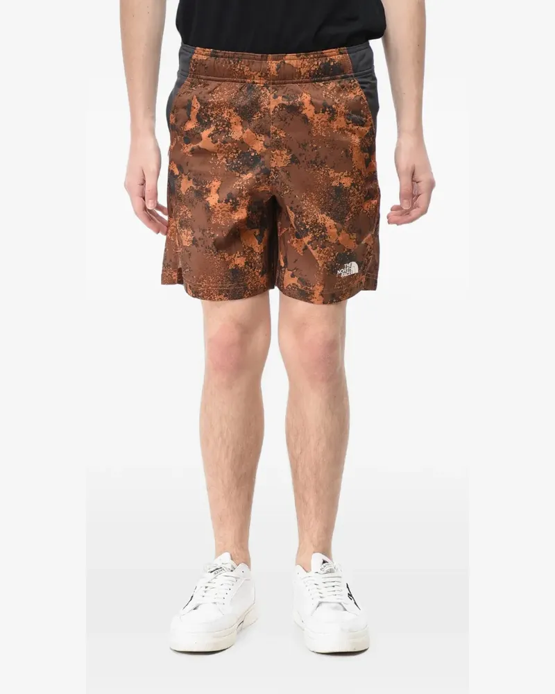 The North Face patterned elasticated-waist shorts - Braun Braun
