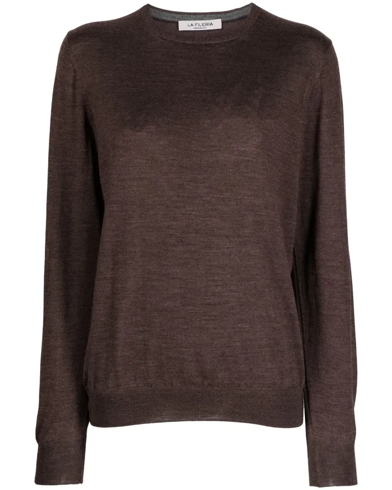 La Fileria Fein gestrickter Pullover - Braun Braun