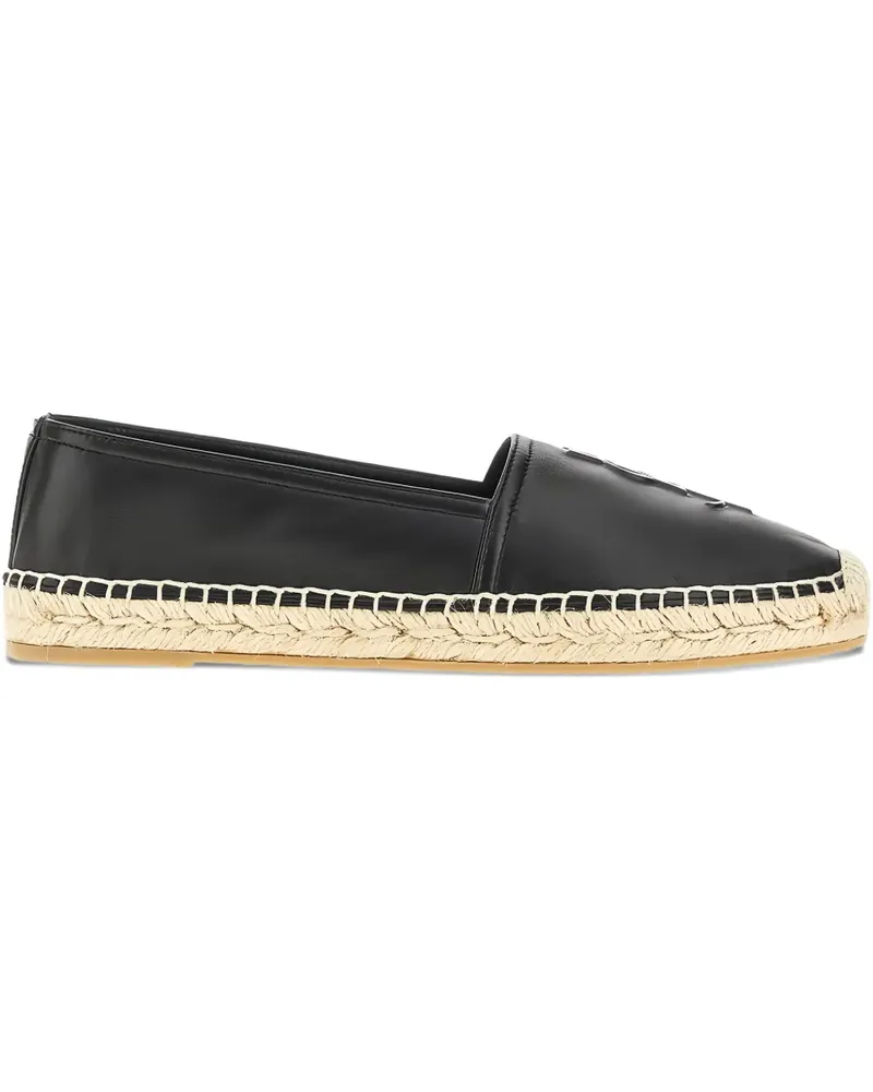 Saint Laurent logo-motif espadrilles - Schwarz Schwarz