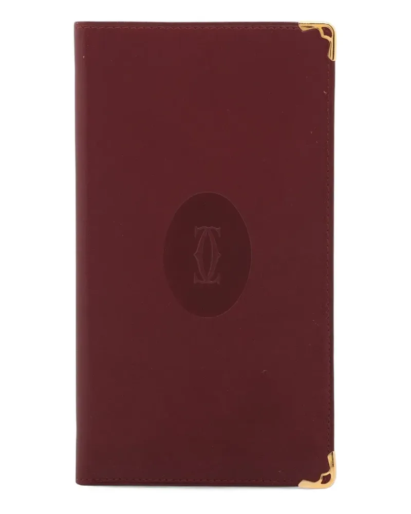 Cartier 2000-2010 Portemonnaie mit Logo-Prägung - Rot Rot