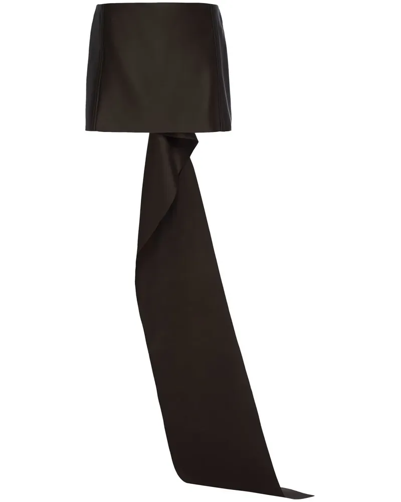 Prada Drapierter Minirock aus Satin - Braun Braun