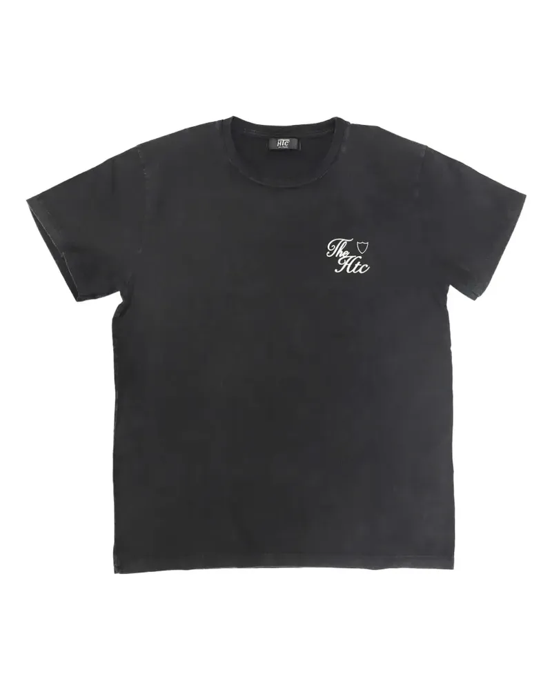 HTC Hollywood Trading Company Calypso T-Shirt im Distressed-Look - Schwarz Schwarz
