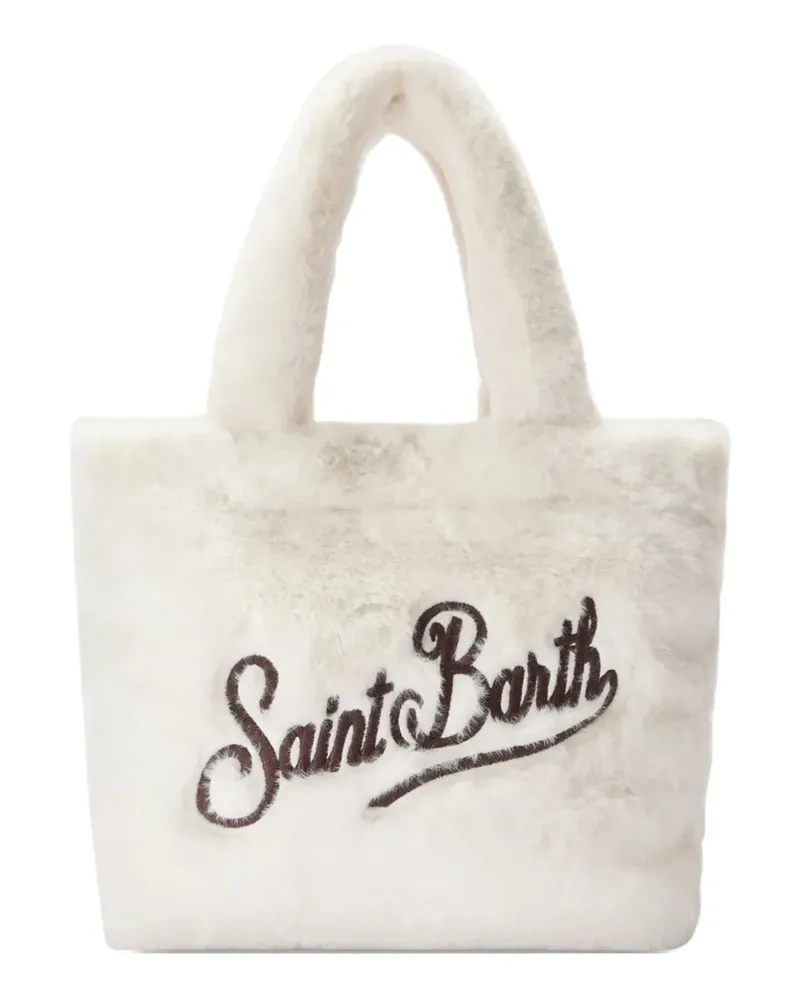 MC2 Saint Barth faux fur handle tote bag - Weiß Weiß