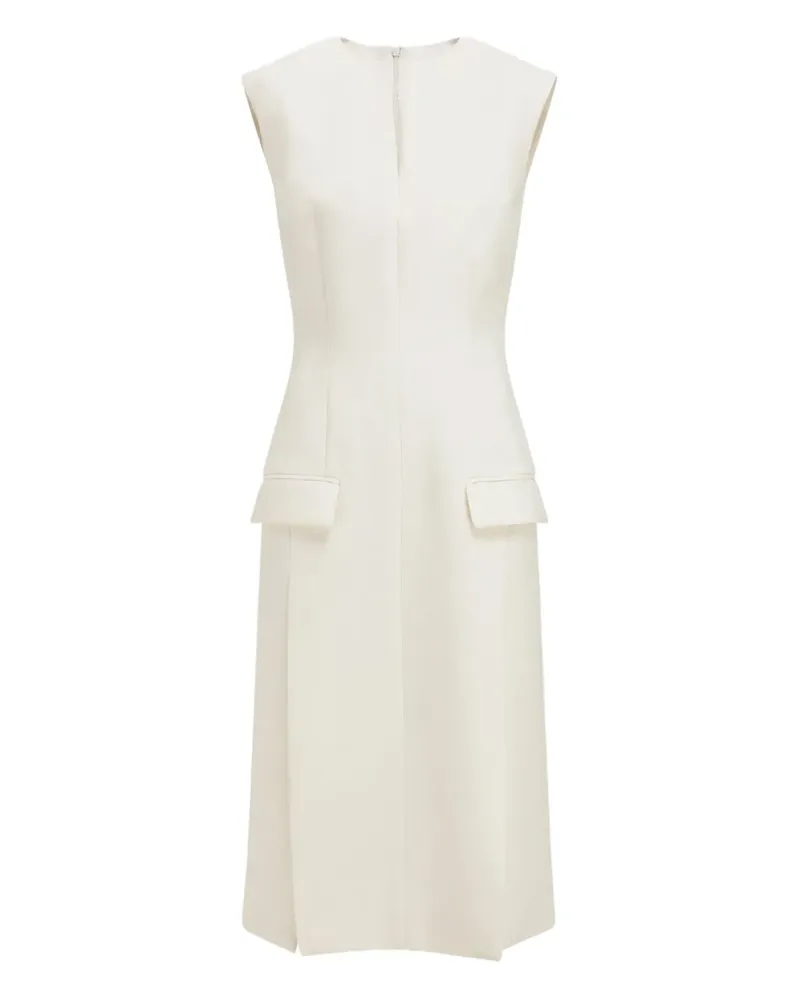 Ferragamo pleated sleeveless mini dress - Weiß Weiß