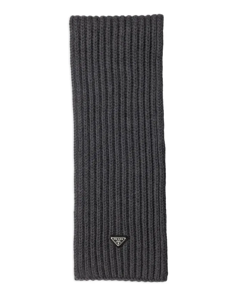 Prada Klassischer Schal - Grau Grau
