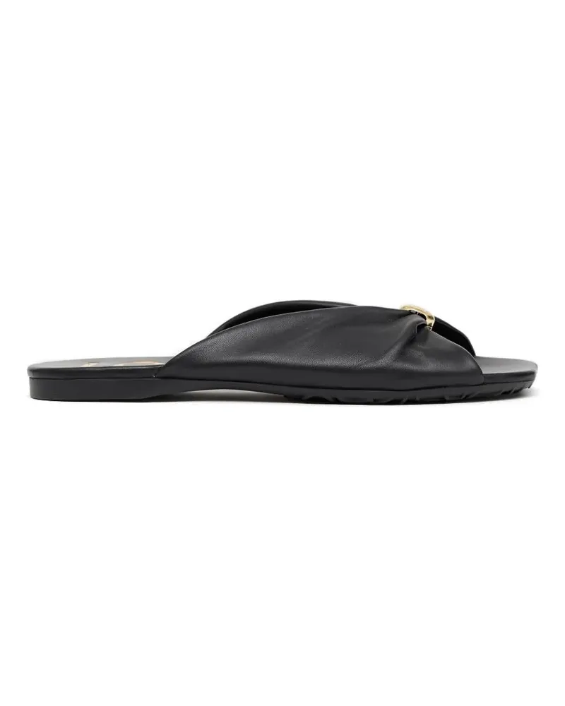 Loewe leather flat sandals - Schwarz Schwarz
