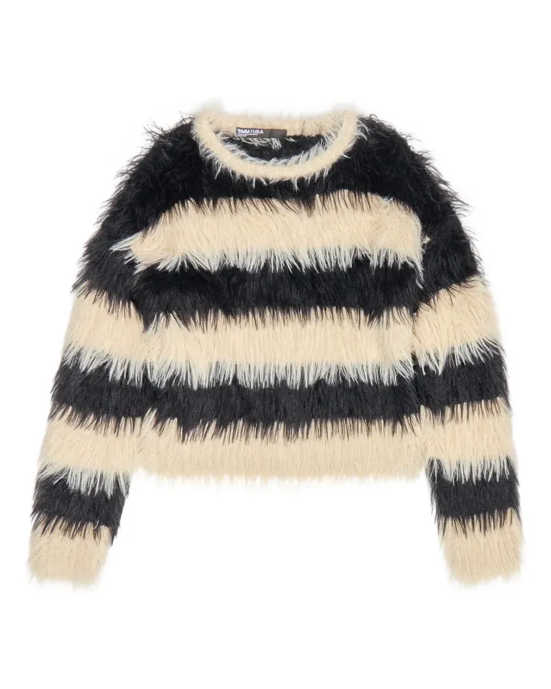 BIMBA Y LOLA Gestreifter Pullover - Schwarz Schwarz