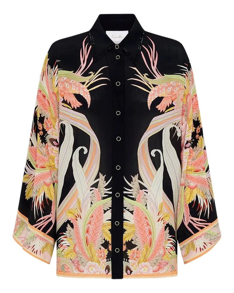 Camilla Lady of the Moon Hemd - Schwarz Schwarz