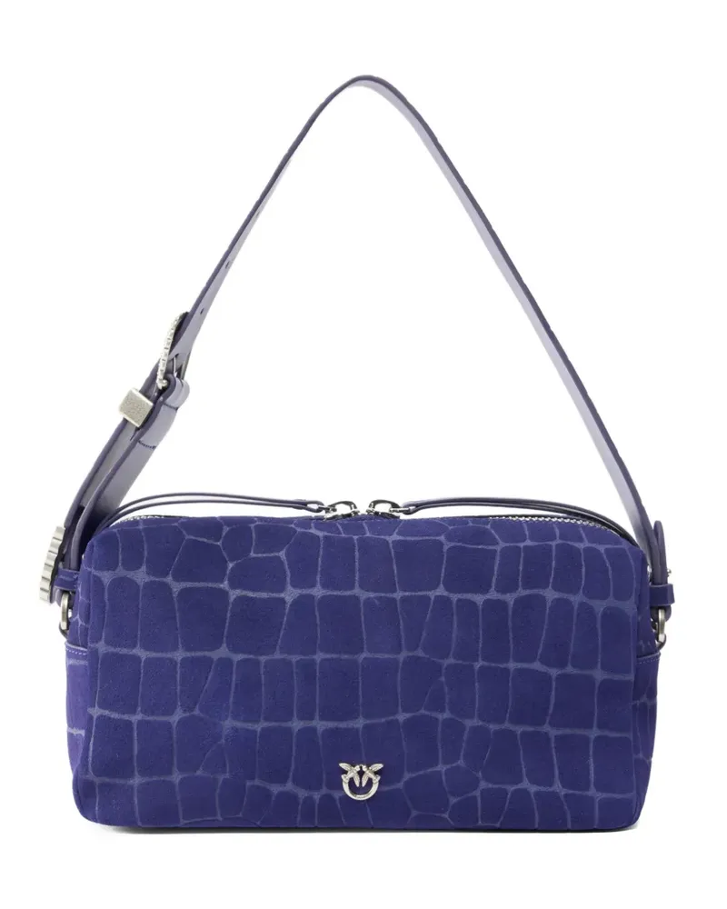 Pinko Schultertasche mit Logo-Prägung - Blau Blau